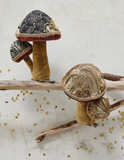 Creative Co Op Fabric Clip On Mushroom Ornament