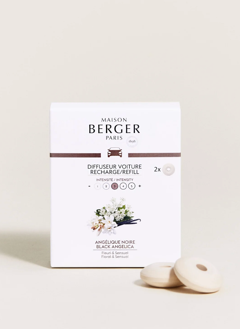 Maison Berger Black Angelica Car Diffuser Refill