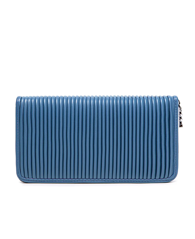 Pixie Mood Sandy Wallet Muted Blue Pleated