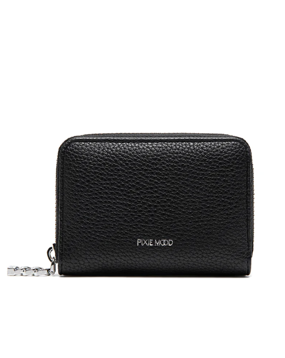 Pixie Mood Kimi Card Wallet Black Pebbled