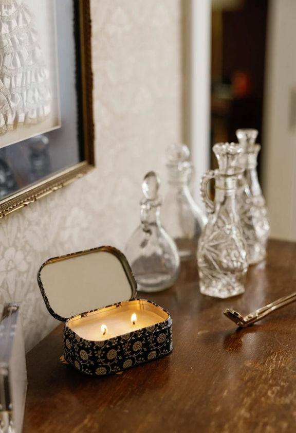 Paddywax Cherie Printed Tin Black Fig & Olive