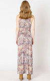 Dex Mesh Dress Butterfly Print Neutral