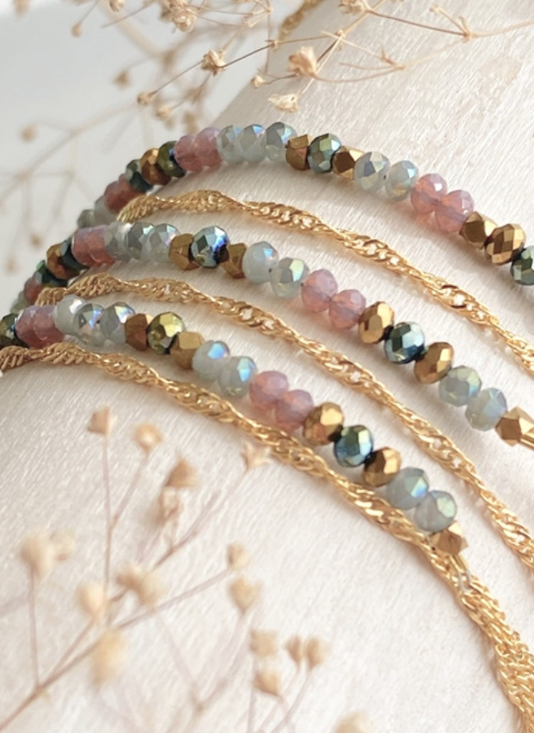 Pika & Bear Diamond Dog Bracelet Kingfisher