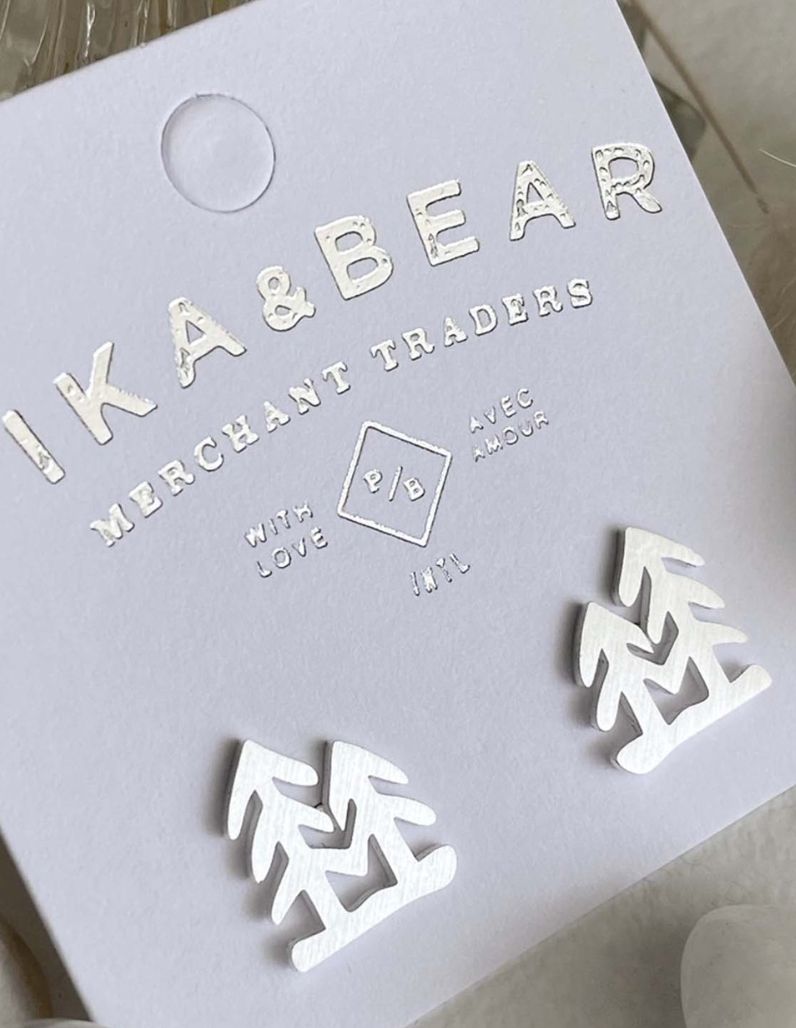 Pika & Bear Lodge Pole Tall Tree Stud Silver