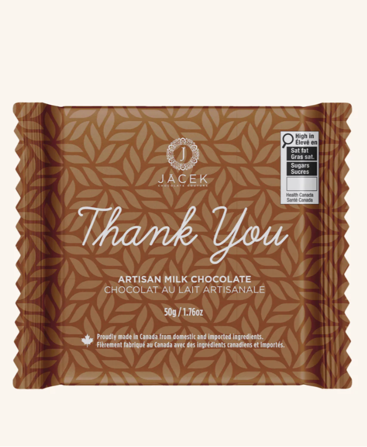 JACEK Thank You Milk Chocolate Mini Bar