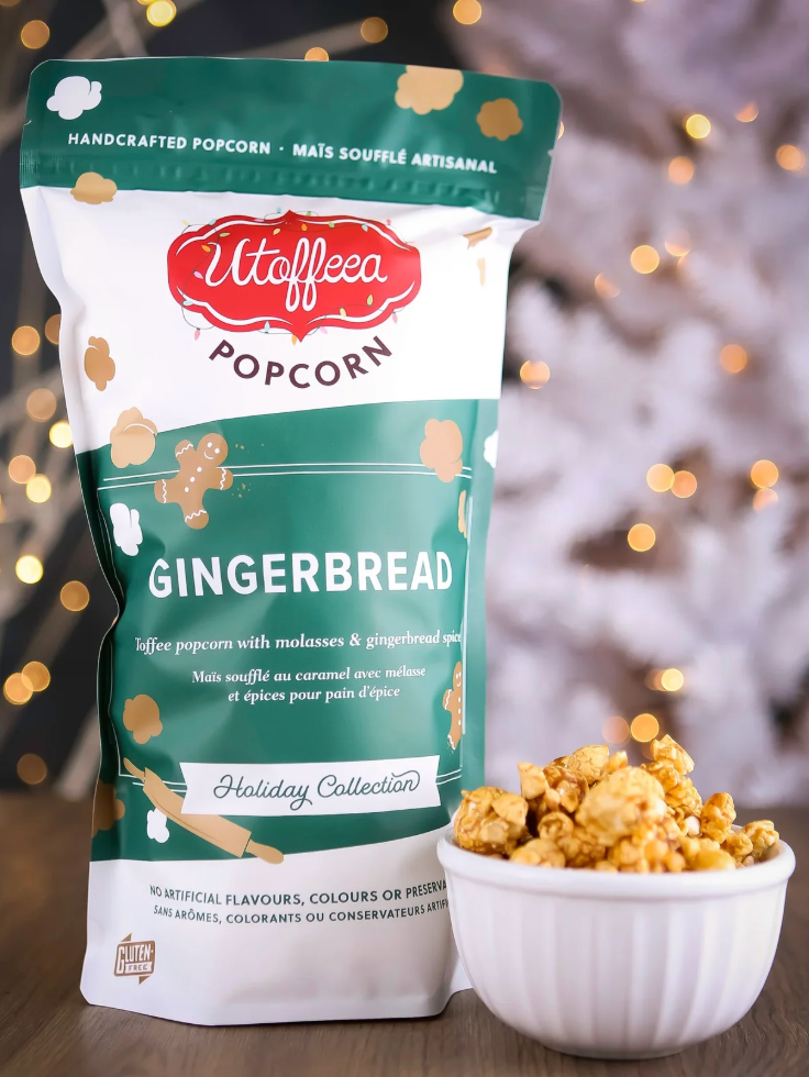 Utoffeea Gingerbread Popcorn