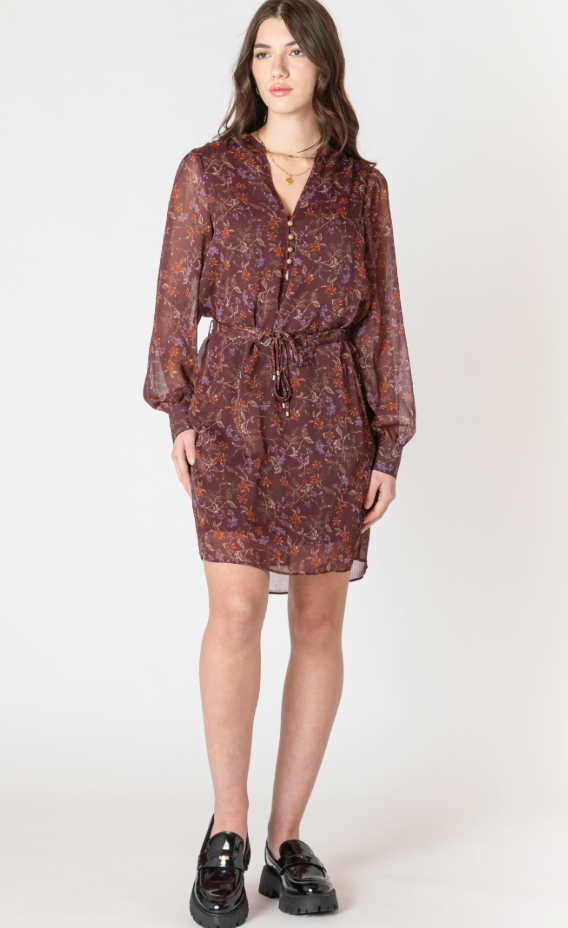 Dex Belted Mini Dress Wild Flower