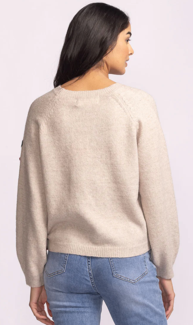 Pink Martini Mon Cherry Sweater Beige