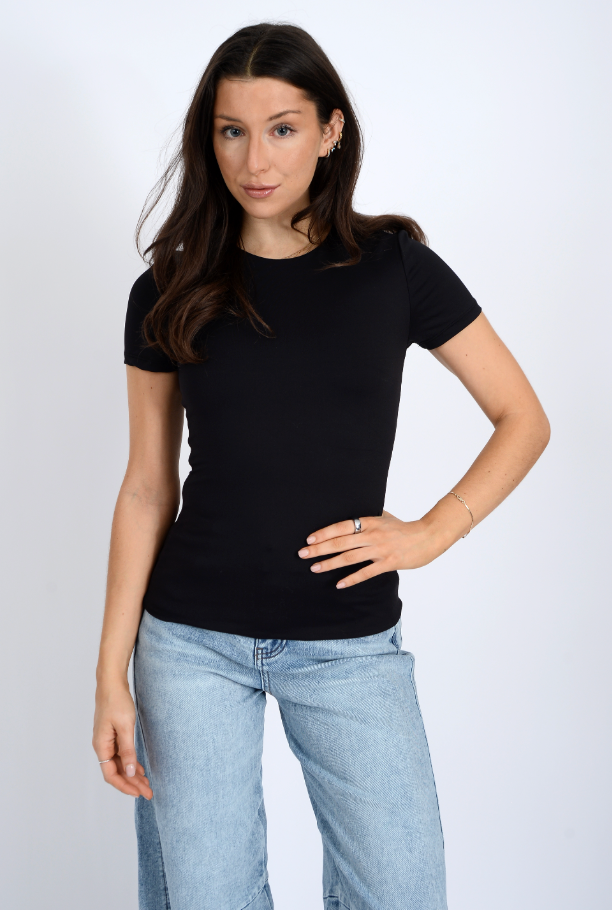 RD Style Roxi FL Crew Tee Black