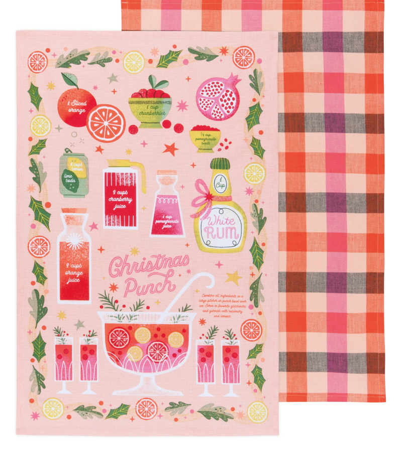 Danica Double Tea Towels Xmas Punch
