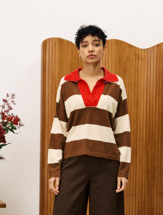 FRNCH Colchique Pullover Candy Brown