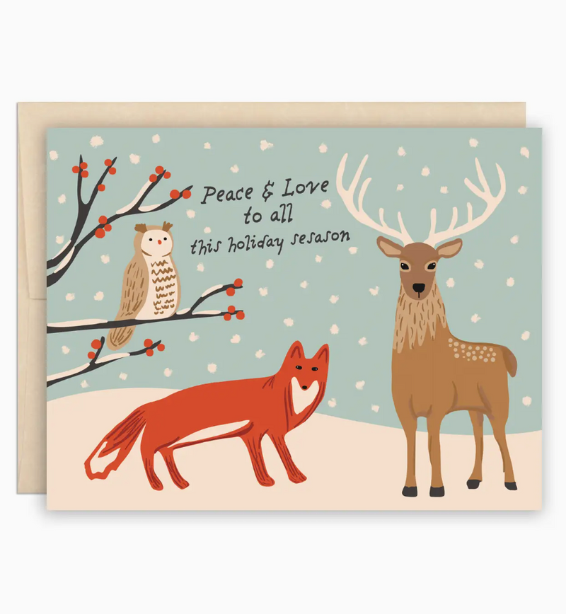 The Beautiful Project Peace & Love Christmas Card