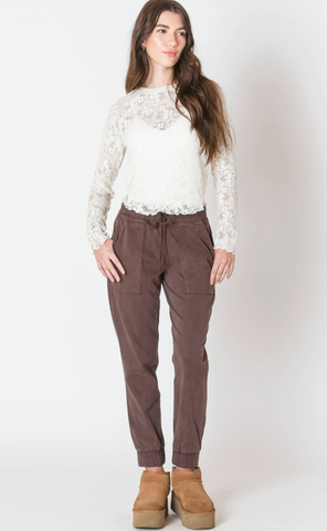 Dex Soft Touch Jogger Chestnut