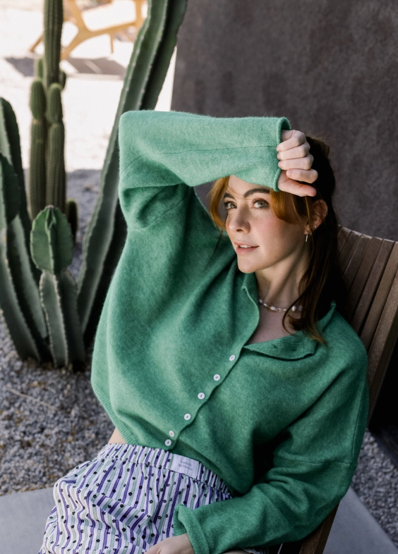 Things Between Piper Cardigan Evergreen