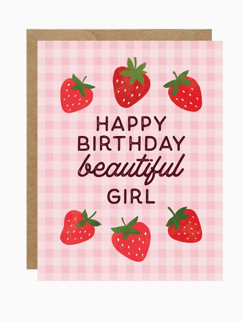 Simply Whimsy Birthday Strawberry Card