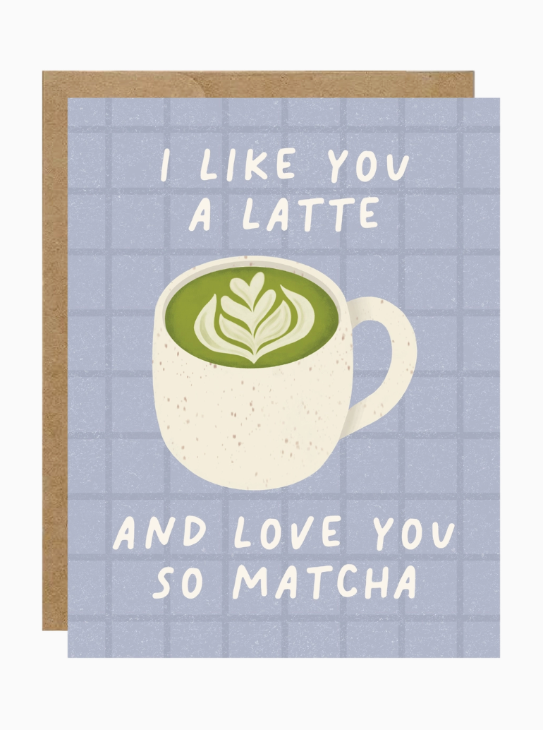 Simply Whimsy Love You So Matcha Card