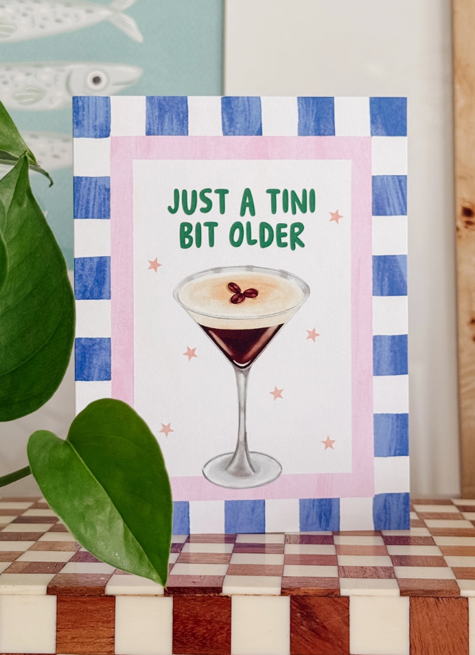 Simply Whimsy Tini Bit Older Card