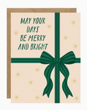 Simply Whimsy May Your Days Be Merry & Bright Card