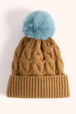 Powder Elise Bobble Hat Chocolate & Ice