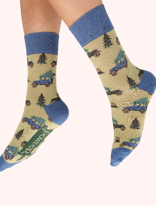 Powder Mens Socks Fa La La La Landy