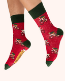 Powder Mens Socks Racing Bikes Tomato