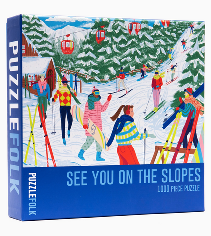 Puzzlefolk See You On The Slopes 1000pc Puzzle