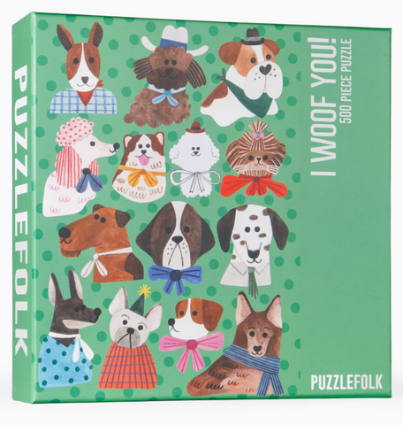 Puzzlefolk I Woof You 500pc Puzzle