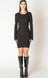Black Tape Shimmer Sweater Dress Black