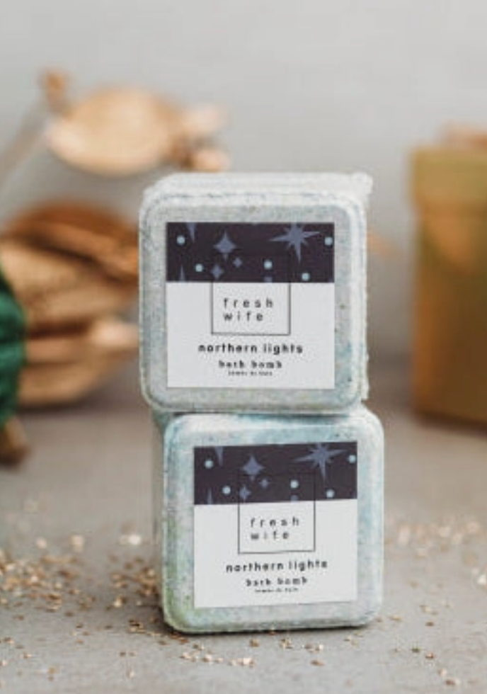 Fresh Wife Soap Co Bath Bomb Northern Lights