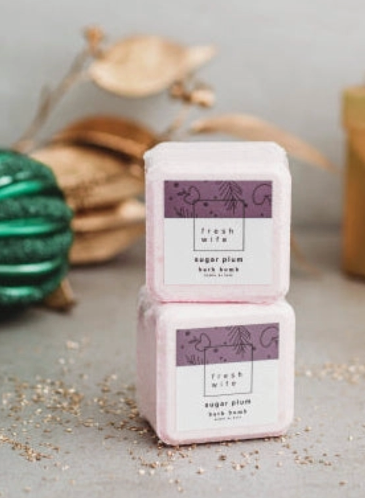 Fresh Wife Soap Co Bath Bomb Sugar Plum