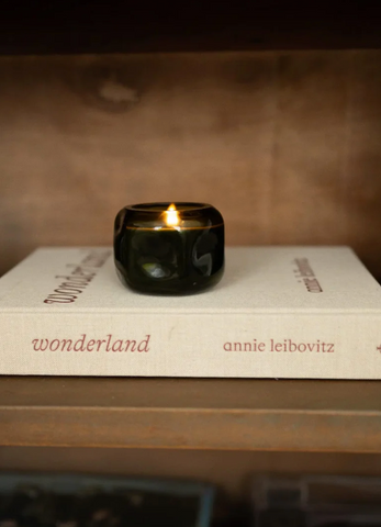 Paddywax Wild Fig Cedar Organic Shape Candle Green