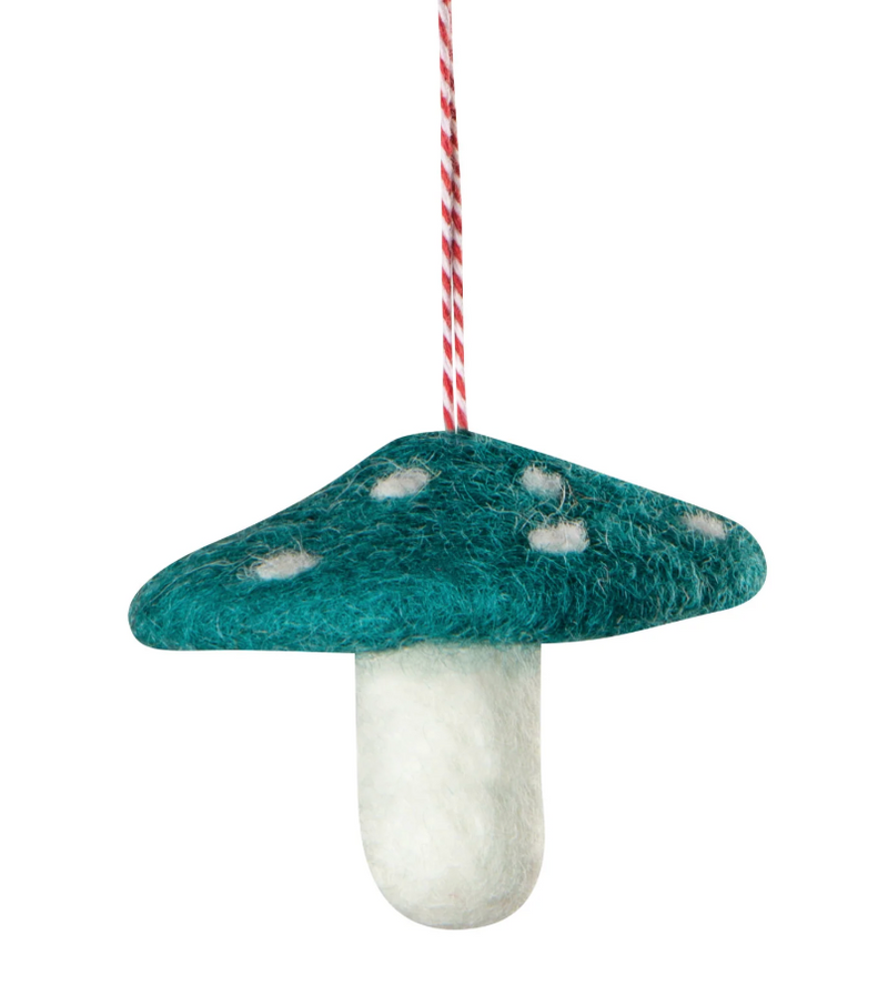 Danica Mushroom Gems Felt Ornament