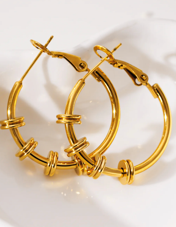 Hackney Nine Minato Earrings Gold