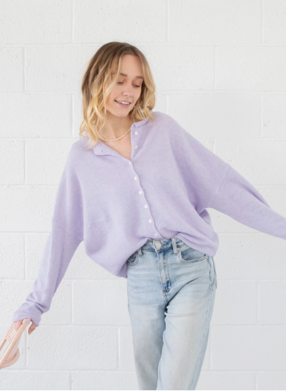 Things Between Piper Cardigan Sugar Plum