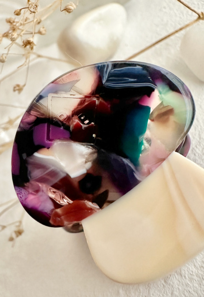 Pika & Bear Cubensis Mushroom Mini Clip Violet