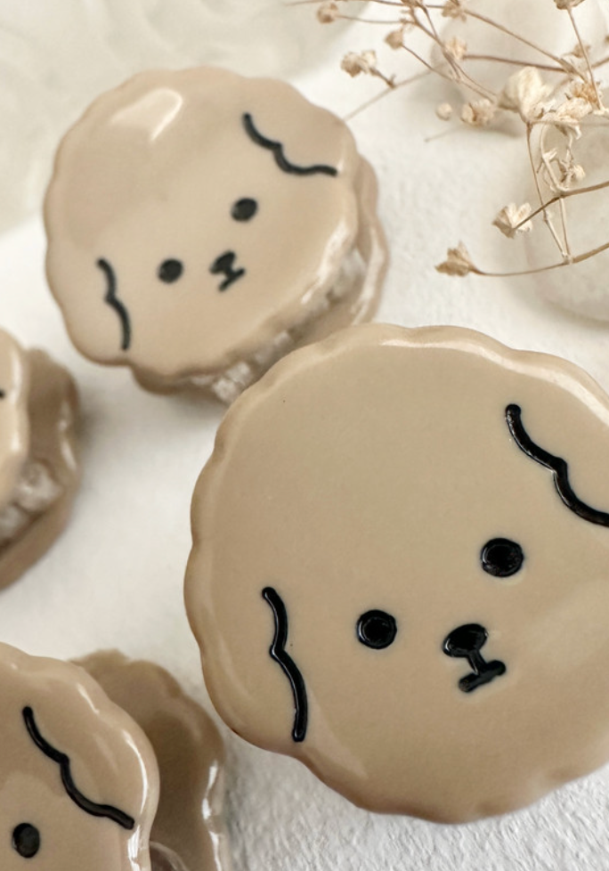 Pika & Bear Speck Dog Mini Clip Tan