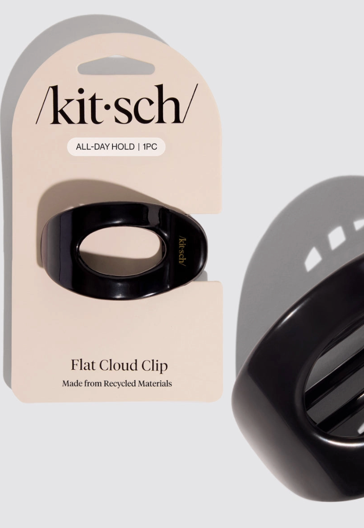 Kitsch Flat Cloud Clip Black Small