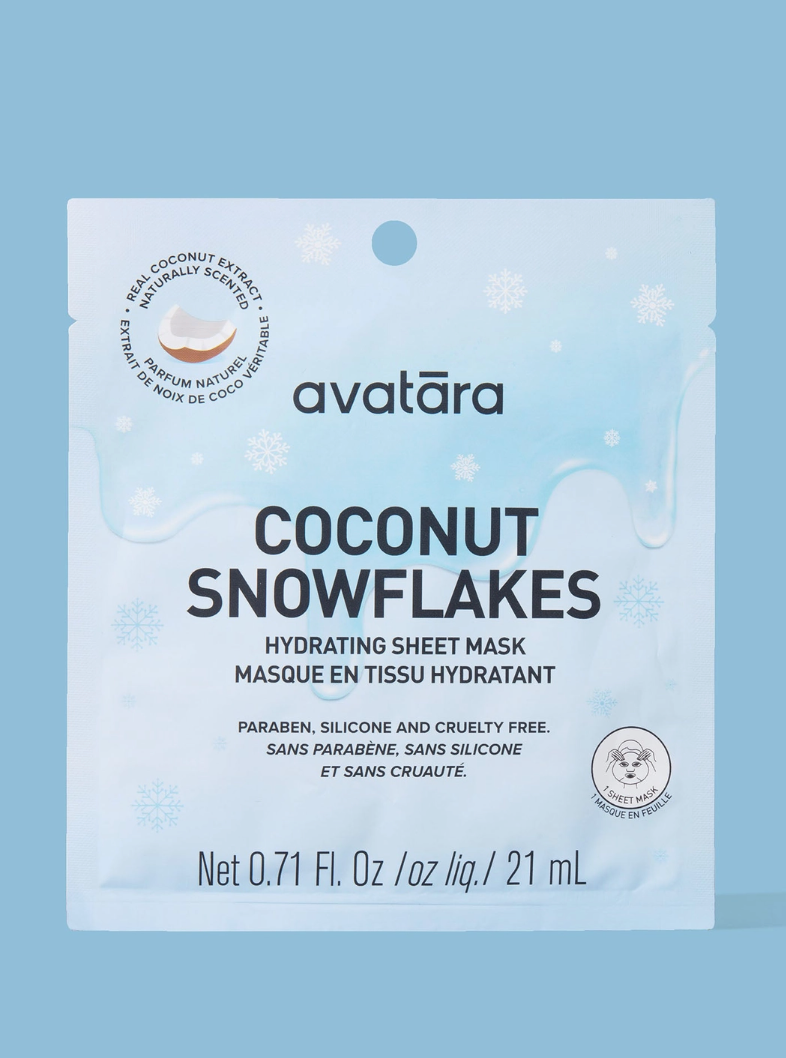 Avatara Hydrating Sheet Mask Coconut Snowflakes