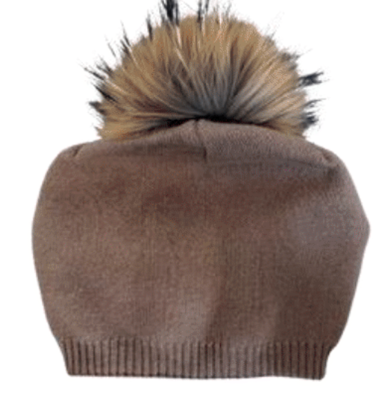 Prenelove Evelyn Pom Beanie Camel