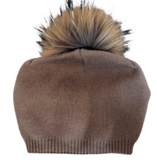 Prenelove Evelyn Pom Beanie Camel