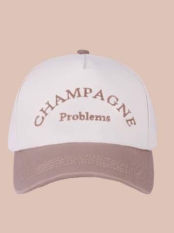 ZENANA Champagne Problems Cap Ash Mocha
