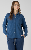 Dex Button Down Shirt Washed Indigo