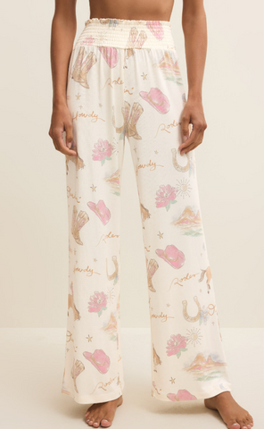 Z Supply Dawn Pant Desert Rose Vanilla Ice