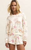 Z Supply Long Sleeve Top Desert Rose Vanilla Ice
