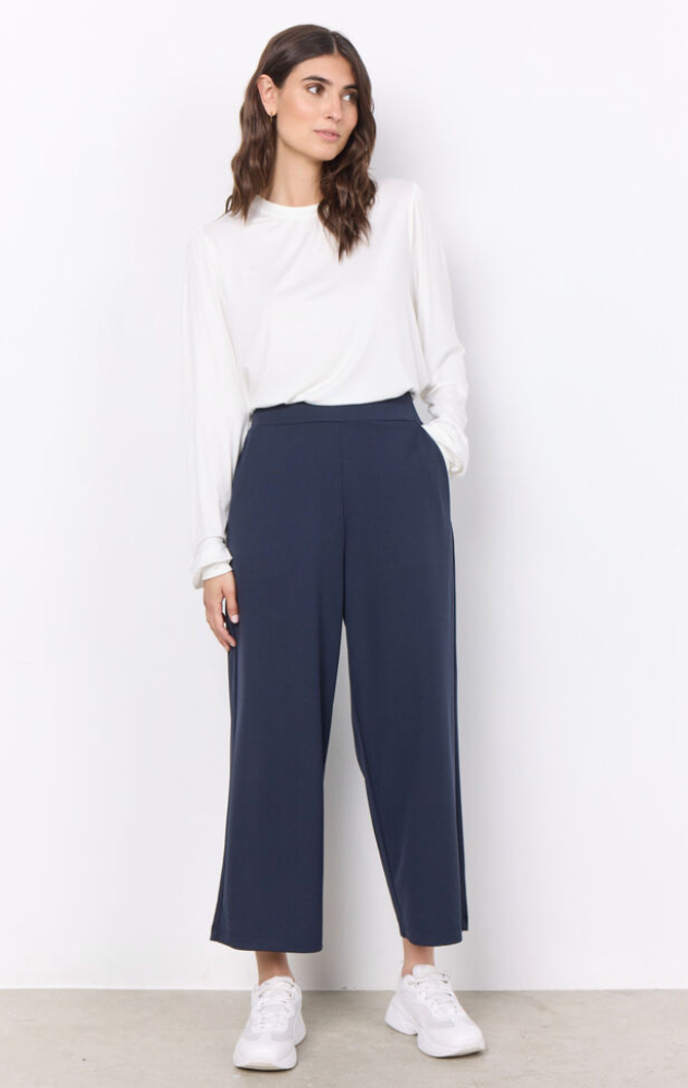 Soyaconcept Siham Crop Pant Navy