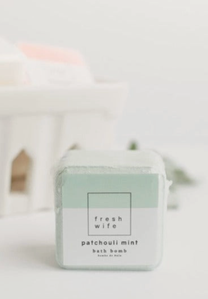 Fresh Wife Soap Co Bath Bomb Patchouli Mint