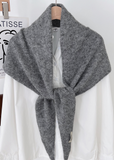 Lady June Triangle Scarf Grey