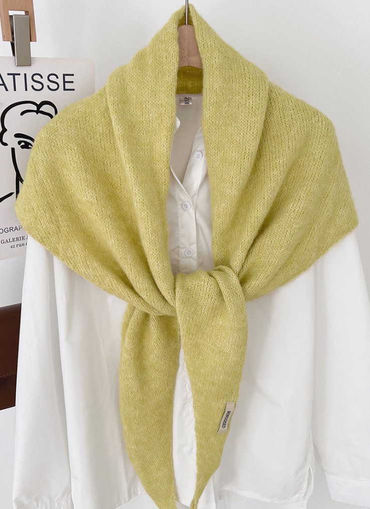 Lady June Triangle Scarf Yellow