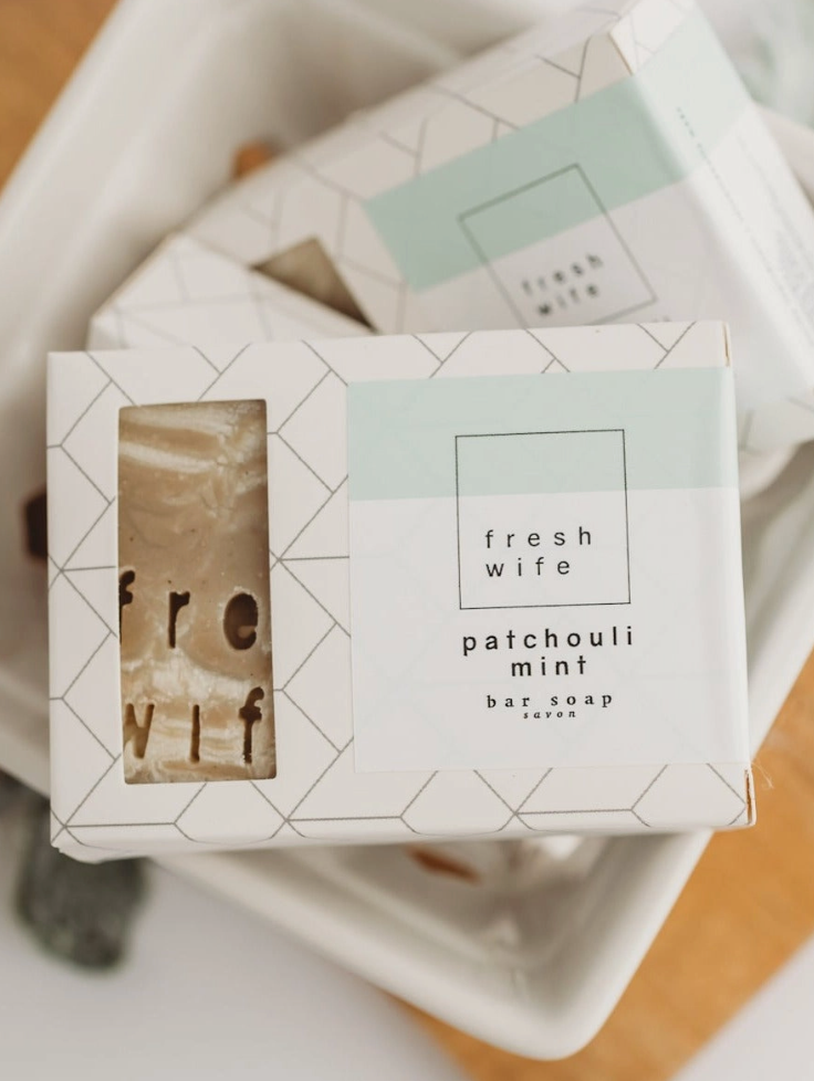 Fresh Wife Soap Co Bar Soap In Patchouli Mint