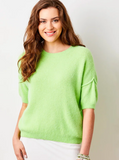 Suzy D Jesse Alpaca Sweater Flouro Green